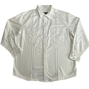 5.11 Tactical Series Men's XL White Long Sleeve Button Up‎ Utility Work Shirt